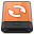 Orange Sync W Icon 32x32 png